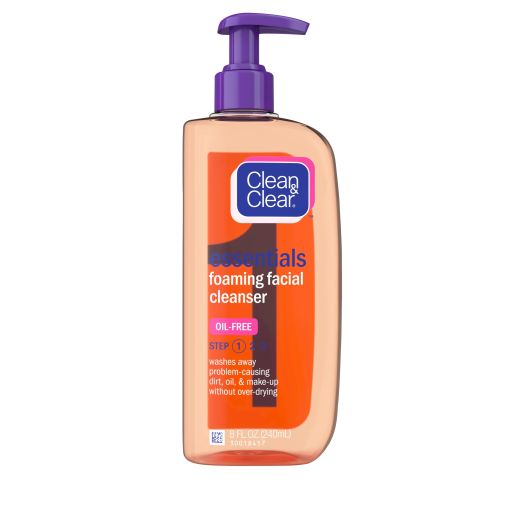 Clean & Clear Essentials Foaming Oil-Free Facial Cleanser, 8 fl. oz