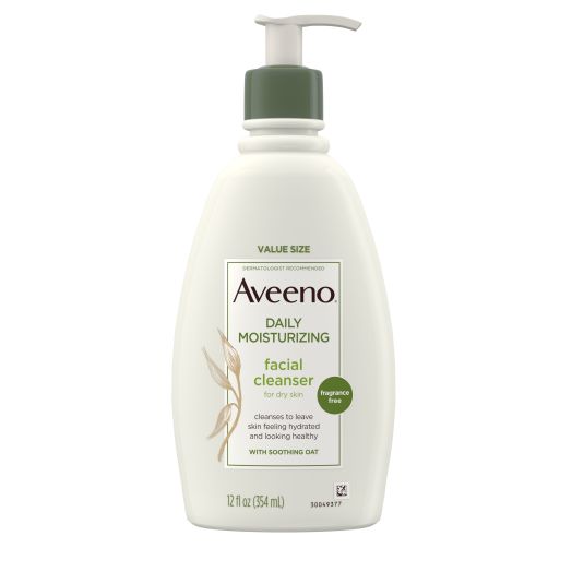 Aveeno Daily Moisturizing Facial Cleanser with Soothing Oat, 12 Fl. Oz