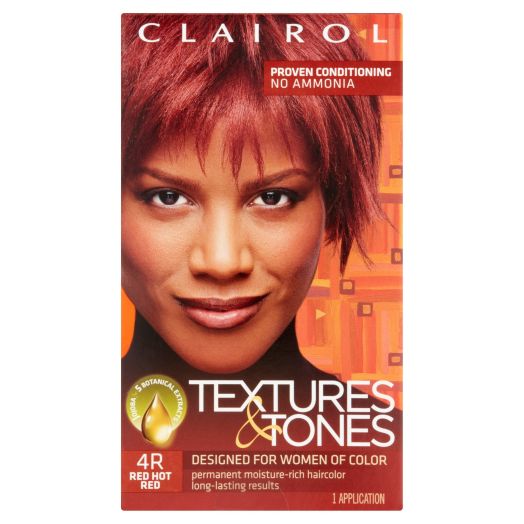 Clairol Professional Textures and Tones Hair Color, Red Hot Red, 1 Kit