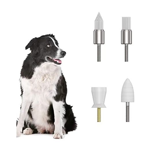 Life Basis Electric Pet Toothbrush Head, Pet Teeth Cleaning Replacement Heads for Dog Cats