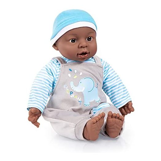 Interactive Baby Doll 16" African American Boy
