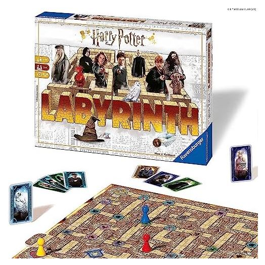 Ravensburger Harry Potter Labyrinth | Engaging Family Board Game | Ideal for Kids & Adults Aged 7 & Up | Easy to Learn with High Replay Value | Mind-Teasing Adventure