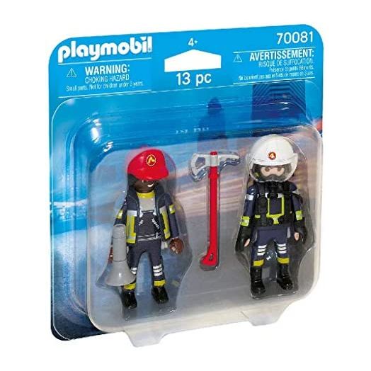 Playmobil 70081 Duo Pack Fireman and Woman Colourful