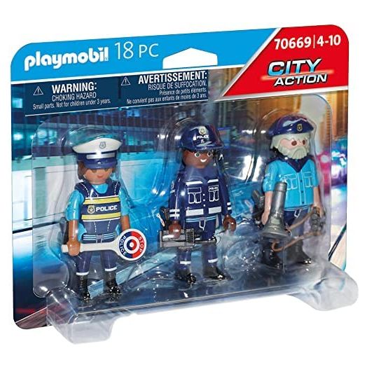 Playmobil 70669 City Action Police Figure Set playset is Complete with
