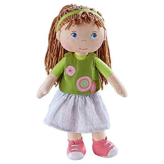 HABA Hedda Soft Doll with Brown Hair, Blue Eyes and Embroidered Face for Ages 18 Months and Up