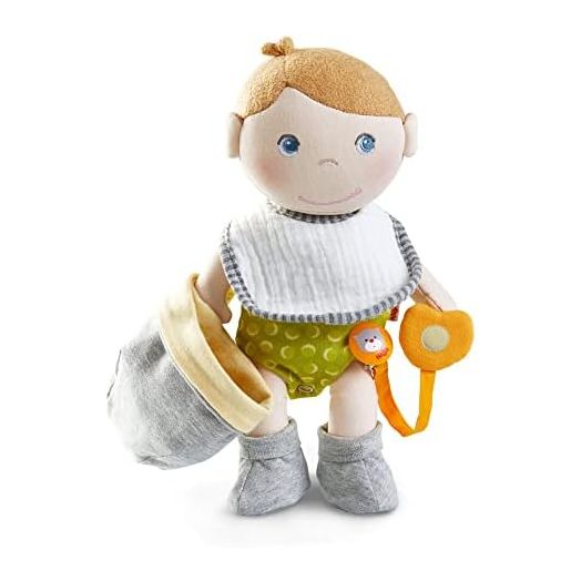 HABA Baby Doll Maxime - Soft Companion with Accessories (Machine Washable)