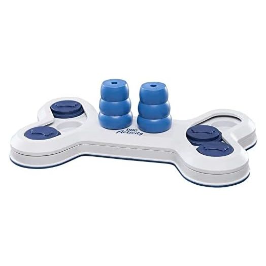 TRIXIE Flip Bone Strategy Game Beginner Dog Puzzle Level 1 Activity Treat Toy Interactive Play Enrichment for All Breeds