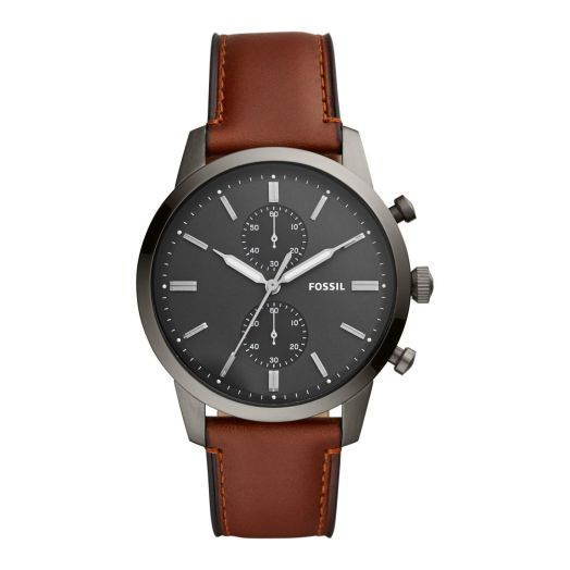 Fossil Townsman Watch for Men, Chronograph Movement with Stainless Steel or Leather Strap