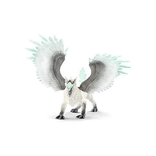 Schleich Eldrador Creatures Ice Monster Griffin Dragon Action Figure - Realistic Majestic Icy Griffin Figurine Toy with Movable Wings, Highly Durable Toy for Boys and Girls, Gift for Kids Ages 7+