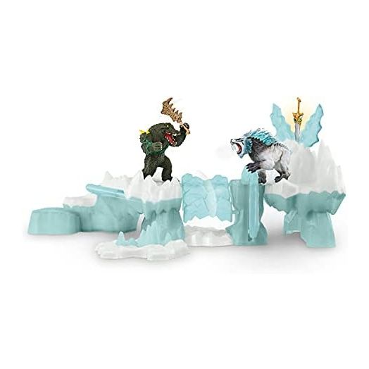 Schleich Eldrador, Eldrador Creatures Action Figures for Boys and Girls Ages 7-12, 6-Piece Playset, Monster Attack on the Ice Fortress