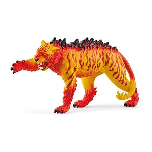 Schleich Eldrador Creatures, Lava Monster Mythical Creatures Toys for Kids, Lava Tiger Action Figure, Ages 7+
