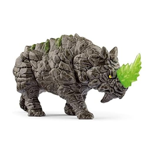 Schleich Eldrador Battle Rhino - Realistic Fantasy Rock Tough - High-Intensity Mythical Monster Action Figure with Movable Head, Play Time Imagination for Boys and Girls, Gift for Kids Age 7+