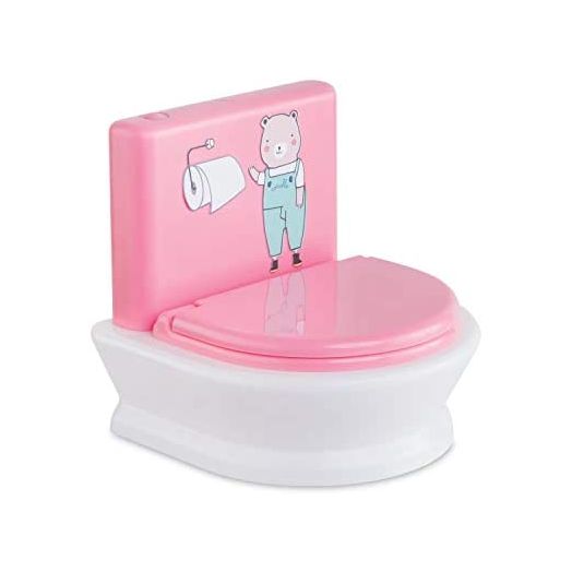 Corolle - Interactive Toilet - Baby Doll Potty with 2 Sounds For Realistic Pretend Play - Fits 14" Dolls - Batteries Included
