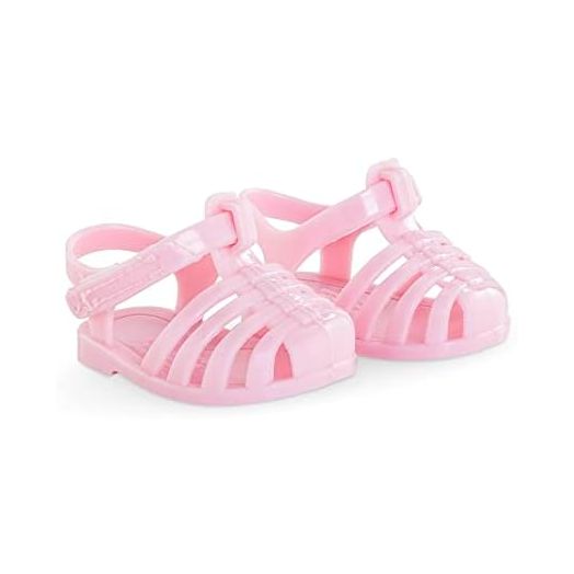 Corolle Baby Doll Pink Sandals Outfit Accessory - Mon Grand Poupon Baby Doll Clothes and Accessories fit 14" Dolls, for Kids Ages 3 Years and up