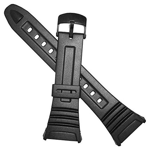 Genuine Casio Watch Band Black Rubber Strap 10076822 W-96H-1A W-96H-1B W-96H-2A W-96H-3A W-96H-4A2 W-96H-4A W-96H-9A