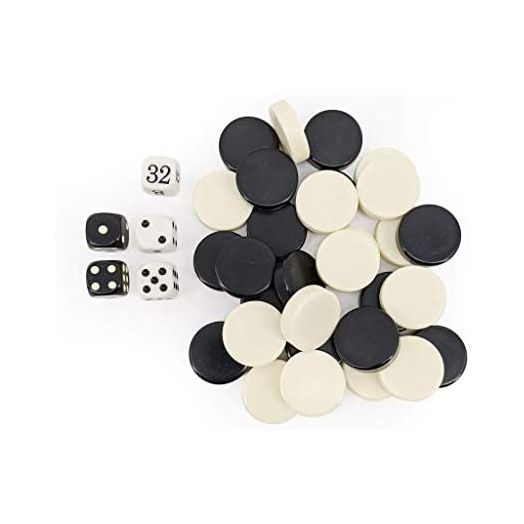 Replacement Set of Stones & Cubes for SONDERGUT Backgammon Deluxe