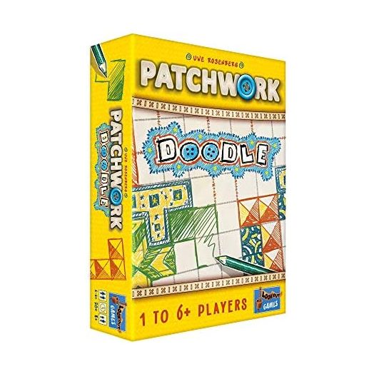 Patchwork Doodle Board Game, Strategy Game, Puzzle Game, Drawing Game, Family Board Game