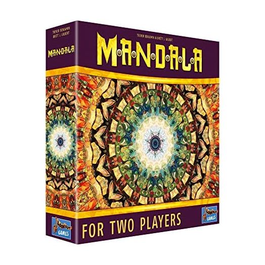 Mandala Board Game, Challenging Two-Player Game with Beautiful Abstract Art, Strategy Board Game