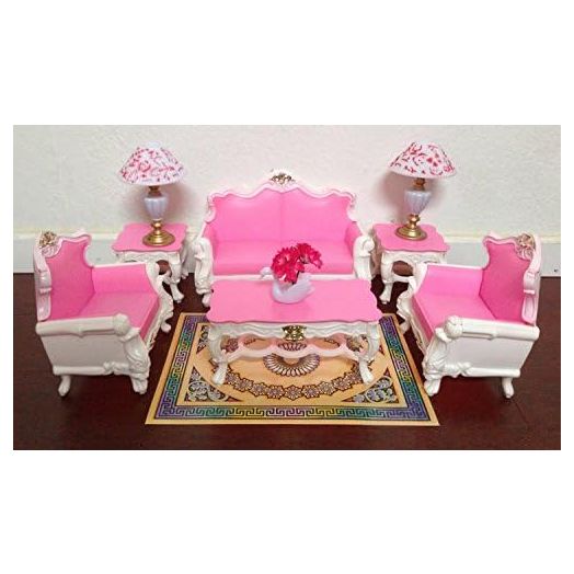 My Fancy Life Dollhouse Furniture - Deluxe Living Room Playset