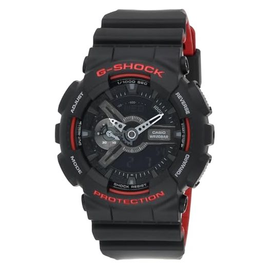 Casio Men's G-Shock GA110HR-1A Black Rubber Quartz Sport Watch