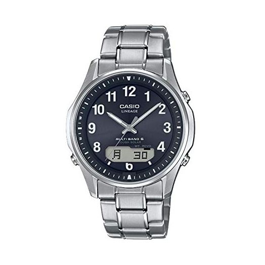 Casio] Lineage Radio Solar LCW-M100TSE-1A2JF Men's Silver