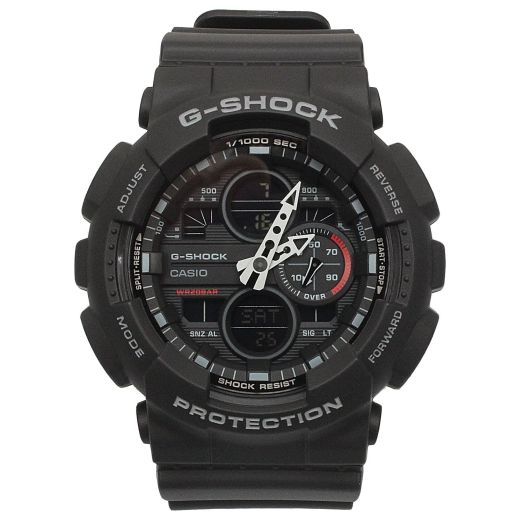 Casio G-Shock GA-140-1A1DR Analog Quartz Black Resin Men's Watch