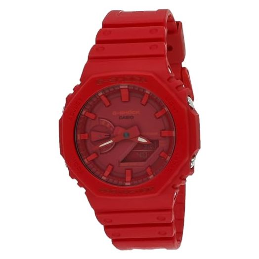 Casio G-Shock GA-2100-4ADR Analog Quartz Red Resin Men's Watch