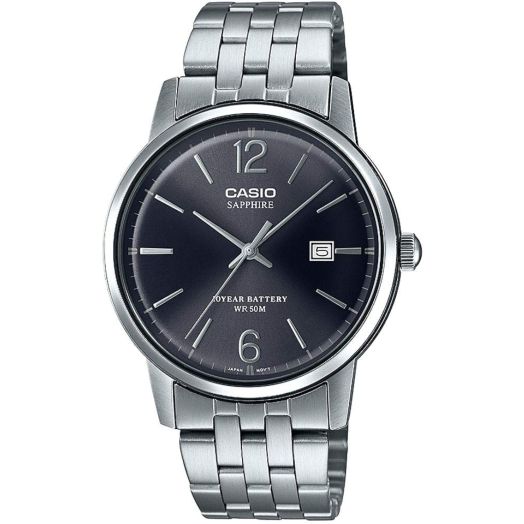 Casio Black Dial Stainless Steel Quartz Mts-110D-1Av Mts110D-1Av Men's Watch