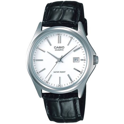 Casio Collection Wristwatch, Standard, Analog, Genuine Leather Series