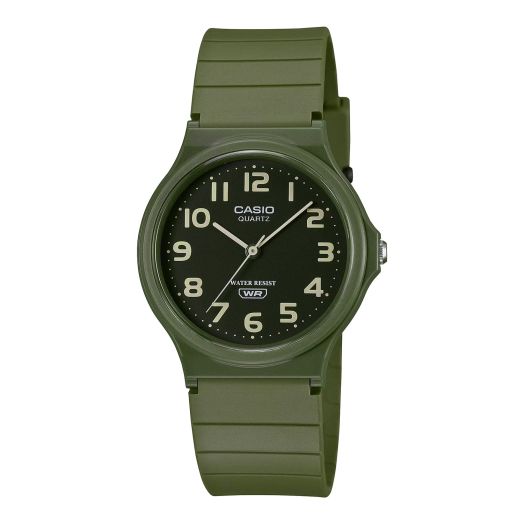 Casio Chippukashi Analog Watch, MQ-24 Series, Overseas Model, Matte Green MQ-24UC-3B