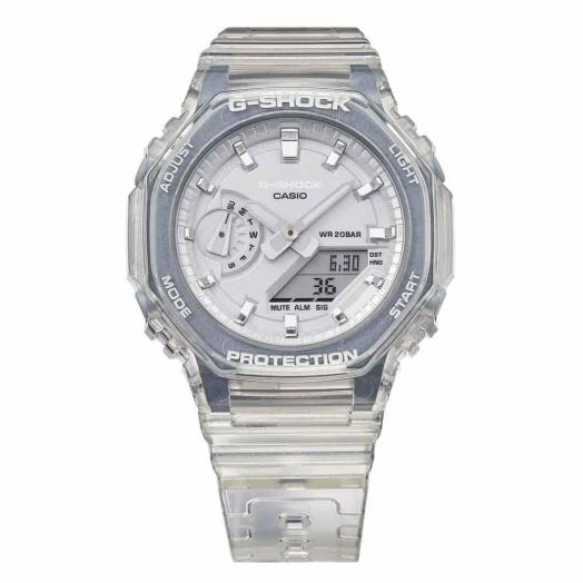Casio GMA-S2100SK-7AER Transparent Resin Digital Quartz Unisex Watch