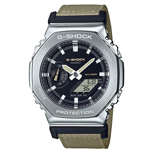 Casio GM-2100C-5AJF [G-Shock (G-Shock) GM-2100 Cloth Band Model] Men's Watch Imported from Japan Feb 2023 Model green