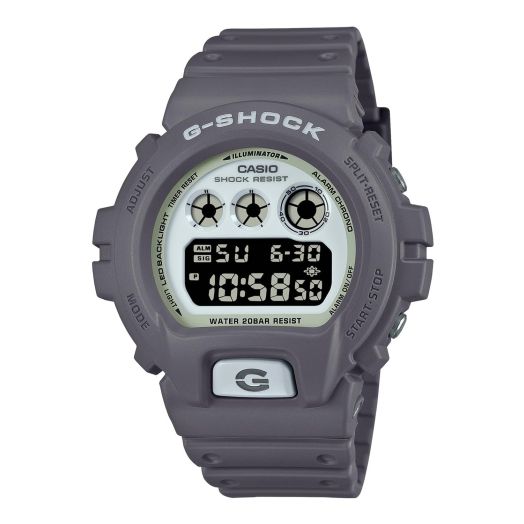 Casio G-Shock DW-6900HD-8JF [G-Shock Hidden Glow Series], Silver