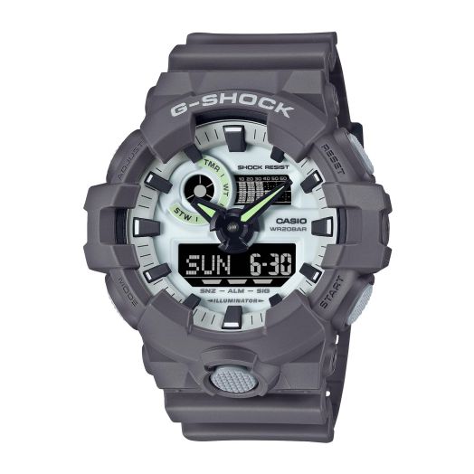 Casio G-Shock GA-700HD-8AJF [G-Shock Hidden Glow Series], Gray