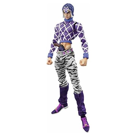 Medicos JoJo’s Bizarre Adventure Part 5: Guido Mista and SP Third Chozo Kado Super Action Statue Figure, Multicolor