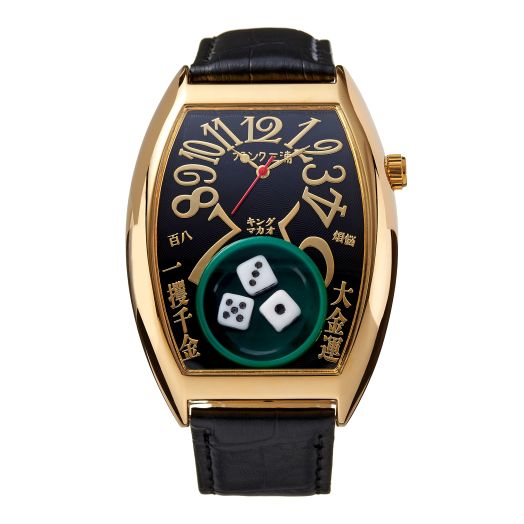FRANK MIURA Macau Gambling Watch Reprint Dice Casino Limited Edition (Black Gold)