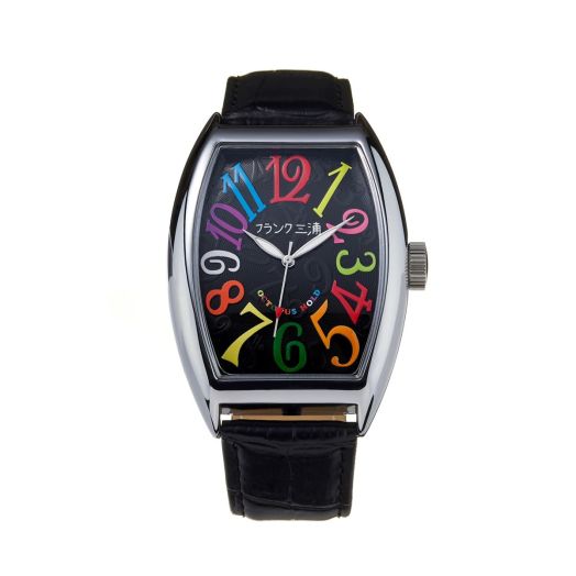 Reprint Reproduction Japan Four Large Brand No. 6 Watch Quartz, Rainbow Black
