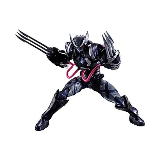 TAMASHII NATIONS - Tech-On Avengers - Venom Symbiote Wolverine (Tech-On Avengers), Bandai Spirits S.H.Figuarts Action Figure