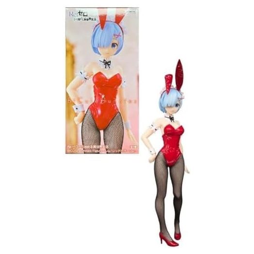Furyu - Re:Zero Starting Life in Another World - BiCute Bunnies Statue - Rem (Red Color)