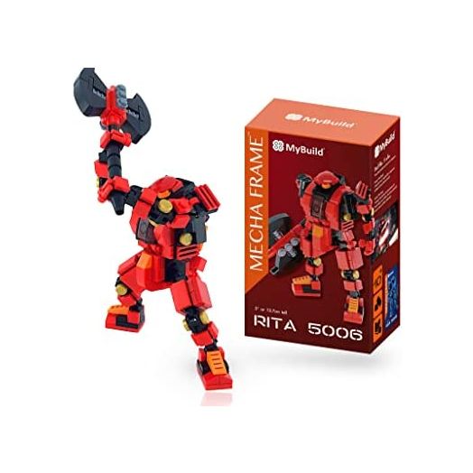 MyBuild Mecha Frame Sci-Fi Series Building Toys Red Robot Mech Action Figure Bricks Toy Building Sets Rita 5006