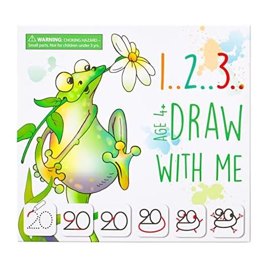 MD CREATIVE Drawing with Numbers Learn How to Draw Animals Step by Step Birthday Gift for Preschoolers and Kids Age 3-6