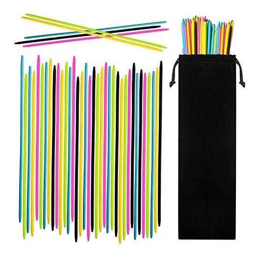 CODOHI 90PCS Bamboo Pick Up Sticks Bamboo Classic Game 7.5 Inch Long Pick-up-Sticks Fun Family Game, Nostalgic Games