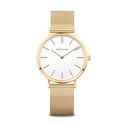 BERING Women Analog Quartz Classic Collection Watch with Stainless Steel Strap & Sapphire Crystal 14134-XXX