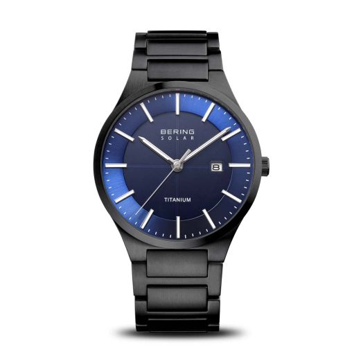 BERING Men's Analogue Quartz Watch with Titanium Strap