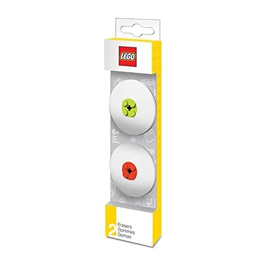 LEGO Eraser Set - Red & Lime