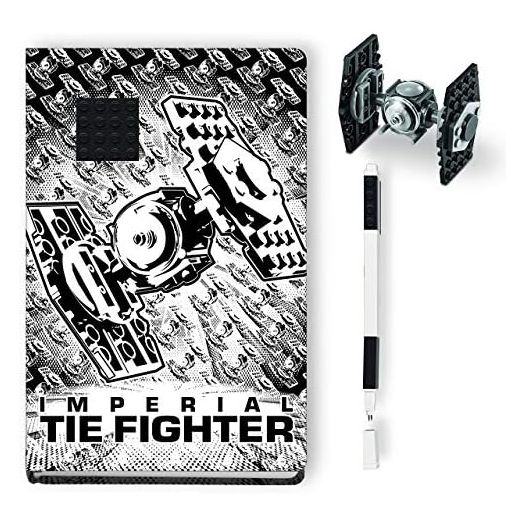 Santoki - Lego Star Wars Tie Fighter Journal with Recruitment Set and Black Gel Pen