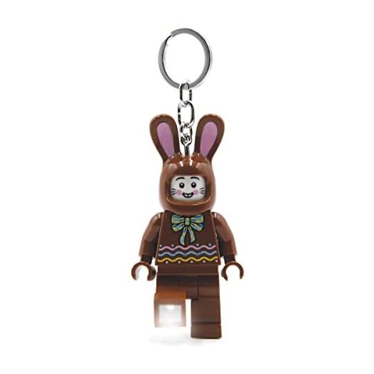 LEGO Classic Chocolate Bunny Keychain Light - 3 Inch Tall Figure (KE180)