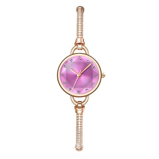JewelryWe Bracelet Watch for Women: 2024 Rhinestone Analog Quartz Square Chain Watches - Casual Elegant Watches Gifts for Girlfriend Mother Wife