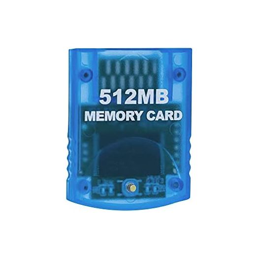 Mcbazel 512MB (8192 Blocks) Memory Card for Gamecube and Wii Console - Blue