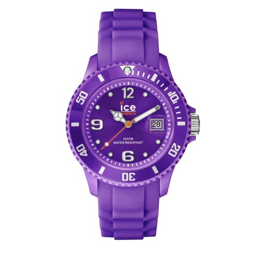 Ice-Watch Men's SI.PE.B.S.09 Sili Collection Purple Plastic and Silicone Watch, Purple/Purple
